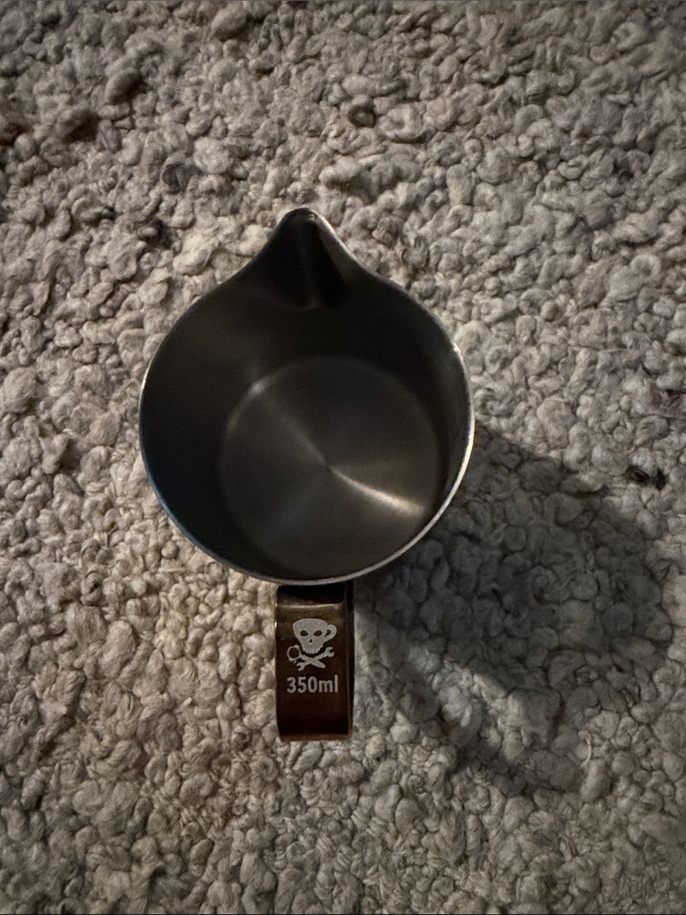 Gold 350ml Stainless Steel Pouring Jug - Durable Coffee & Milk Pitcher